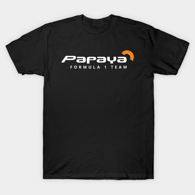 Papaya F1 T-Shirt by Nagorniak